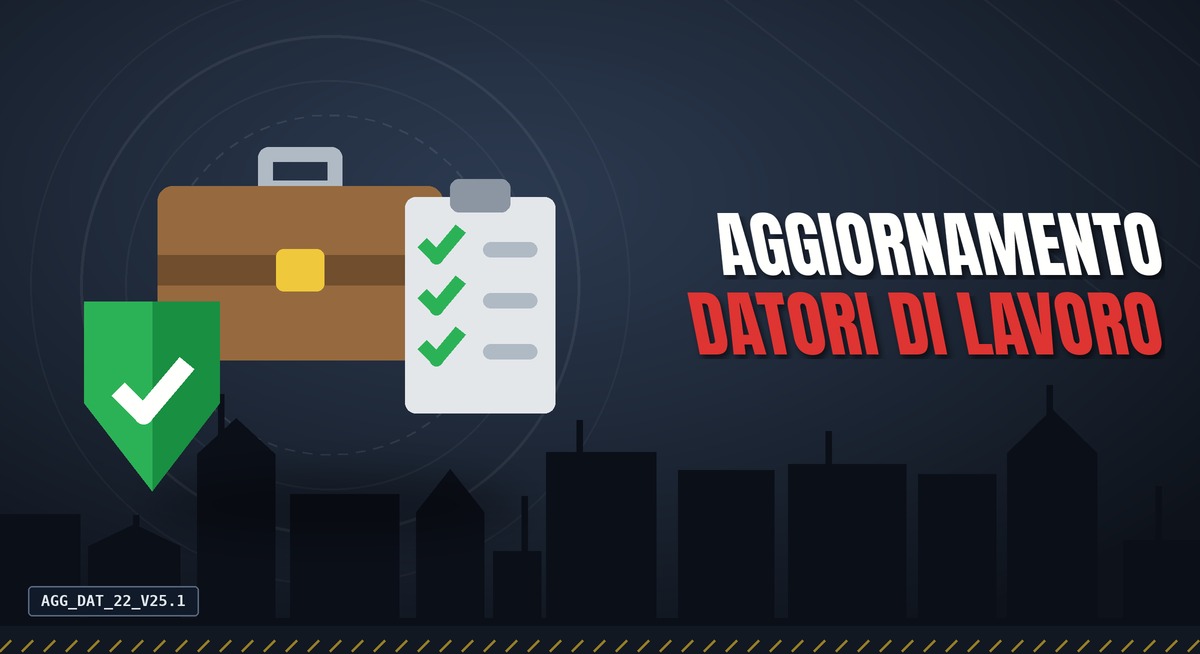 aggiornamento formazione per datori di lavoro. La psicologia dell'infortunio e la percezione del rischio.